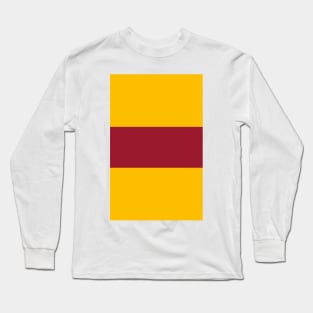 Motherwell Hooped Amber & Claret 1928 Long Sleeve T-Shirt